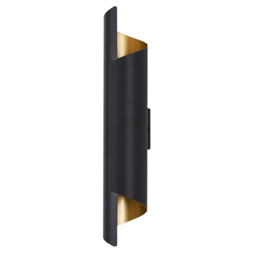 chic classic nordic led curved metal wall lamp unique design for bedside living room and aisle