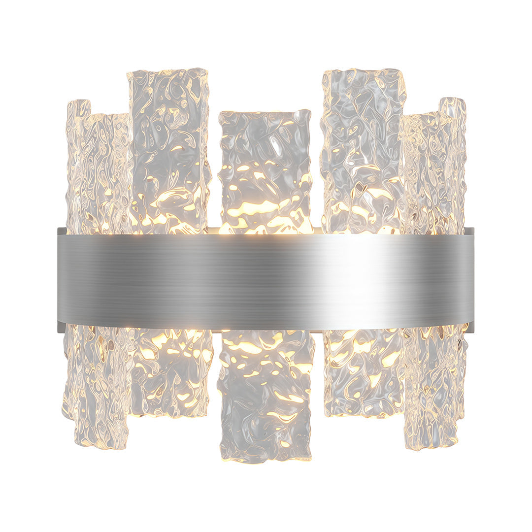 Minimalist Glass Wall Sconce — Solid Copper, 12W LED, Three-Color Temperature (3000K/4000K/6000K)