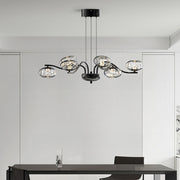 Magic Bean Modern LED Chandelier — Nanoclear Glass, 9- or 16-Light, Three-Color Dimming, Ra≥97 Full Spectrum, Black or Copper