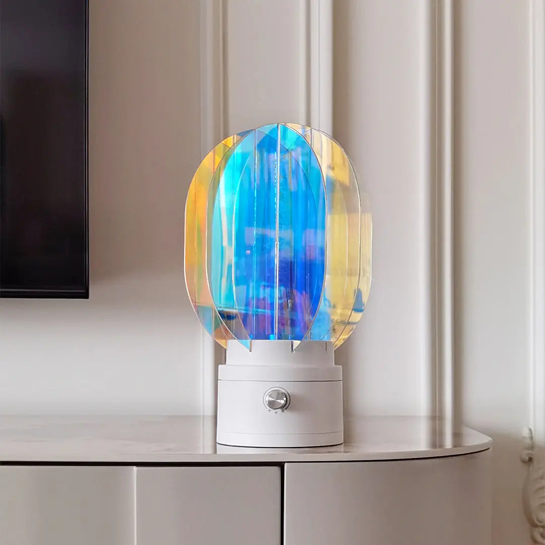 Unique Artistic LED Table Lamps - Colorful Aluminum Decorative Lighting Luxe
