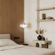 Minimalist Italian Ring Pendant Light — Nano Glass & Stainless Steel, LED, 3-Step Dimming, Ra≥97, Chrome or Gold