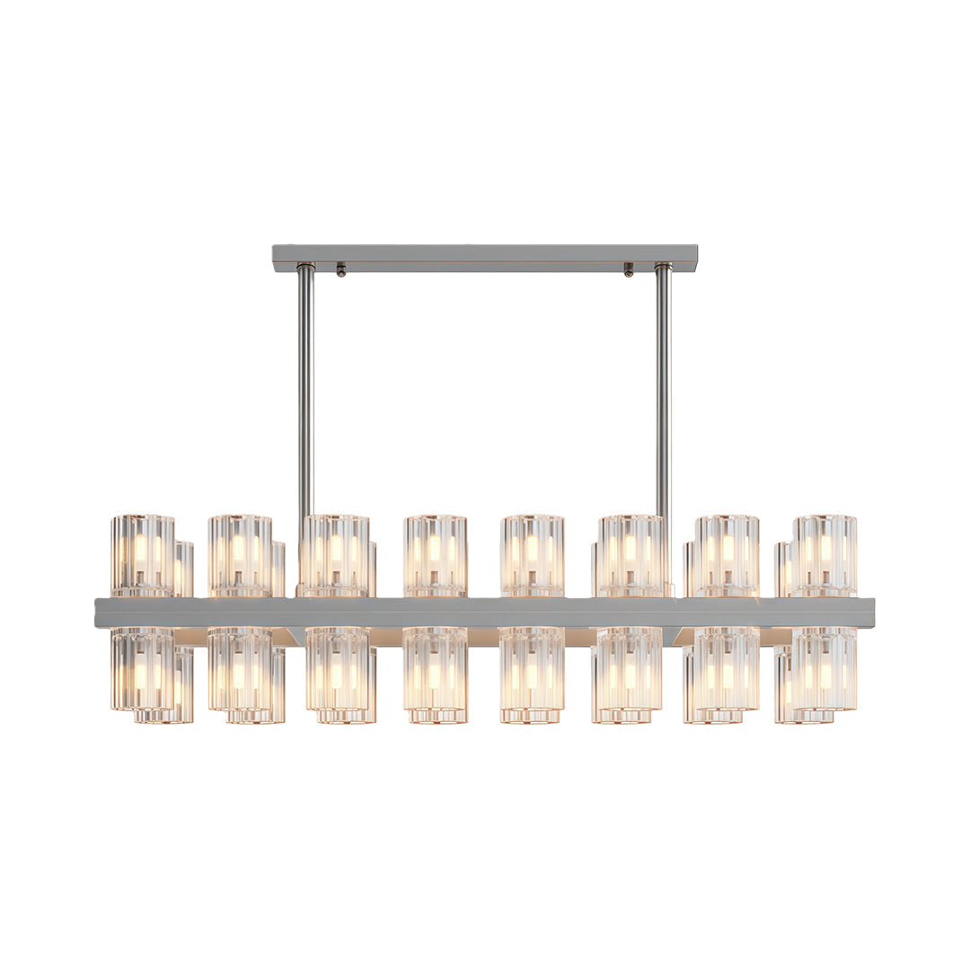 Multi-Tier Crystal Chandelier — Solid Copper Frame, 24- to 48-Light, G4, Black / Chrome / Copper Finish