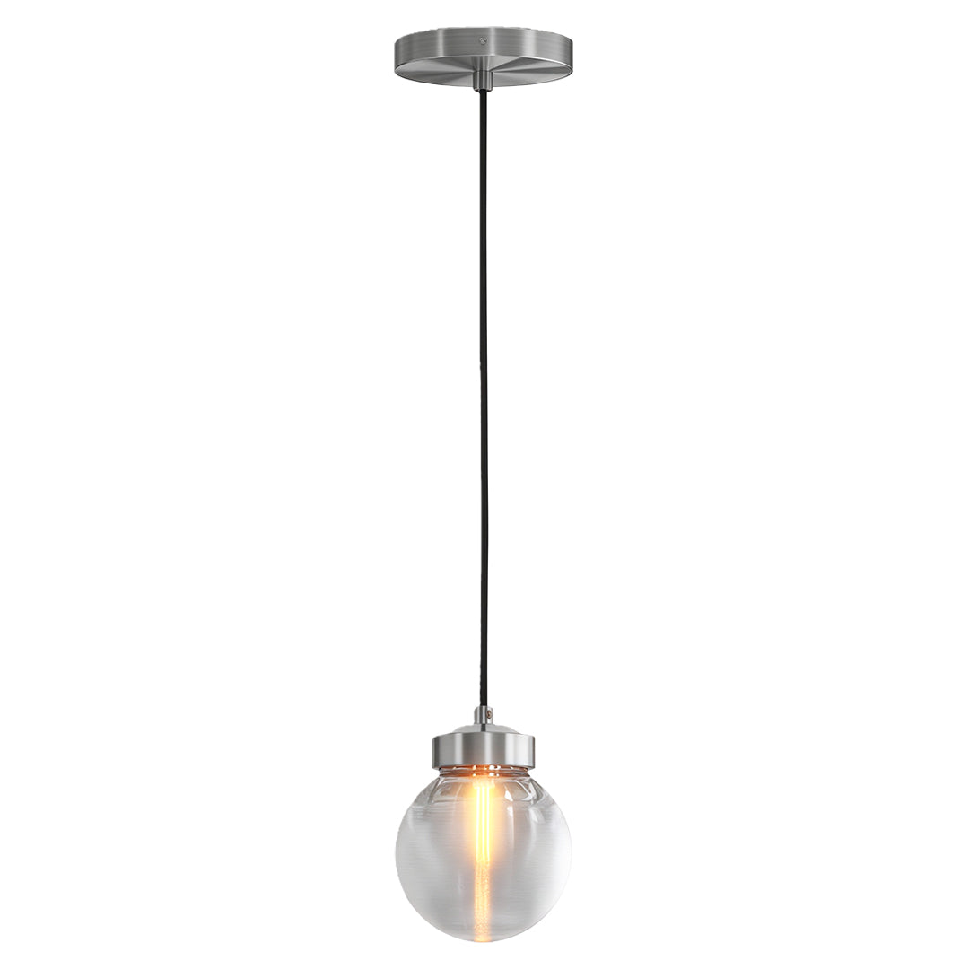Contemporary Copper Chandelier — Solid Brass Frame, Clear Glass Shades, G9, 1- to 19-Light, Black / Chrome / Copper Finish