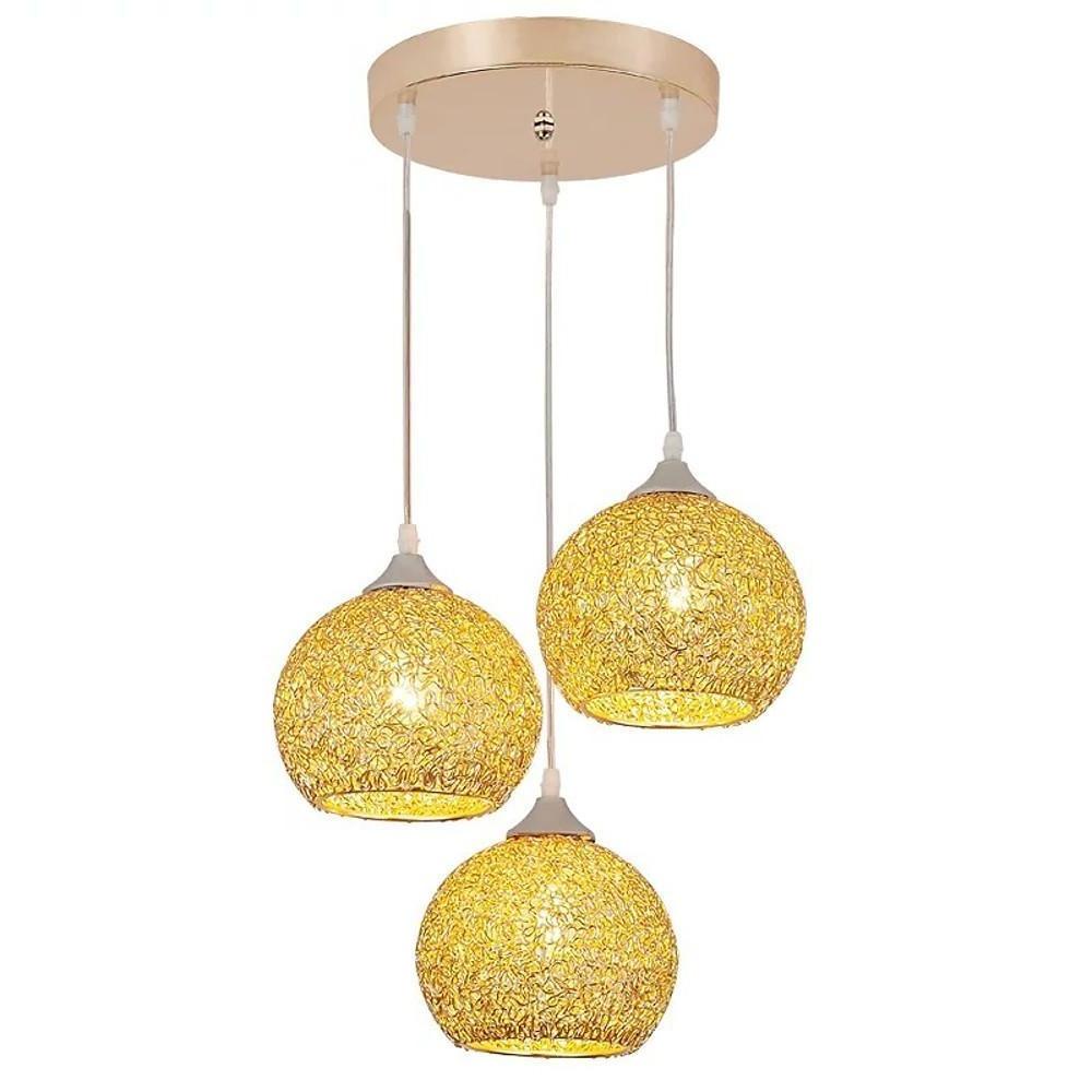 Cluster Metal Bar Multi-Light Pendant — Semi-Transparent, Painted Finish, Adjustable 39" Cord, LED 3000K