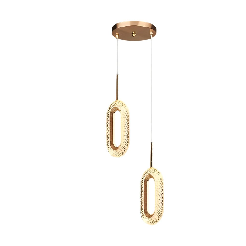 Modern Minimalist Pendant Light — Aluminum & Acrylic, Circle / Oval / Water Drop, Three-Step Dimming, 1- or 2-Light
