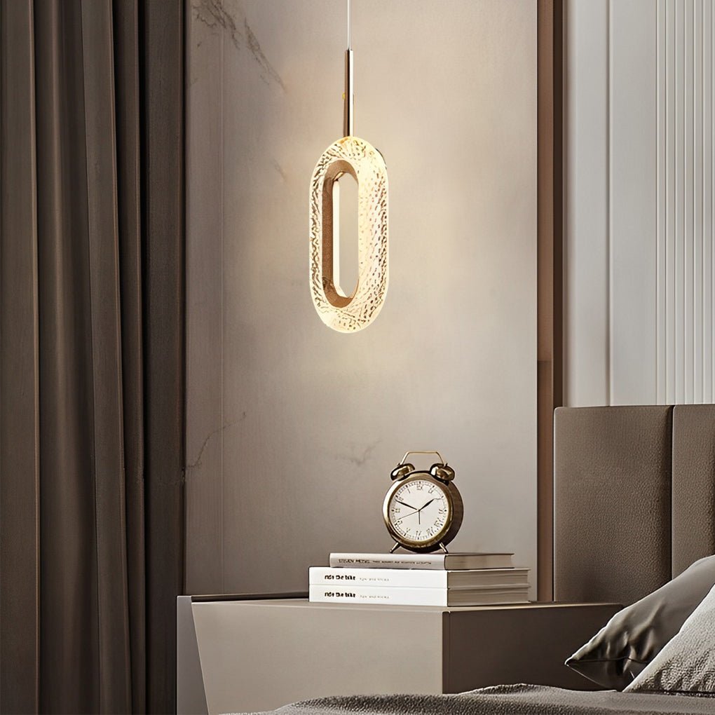 Modern Minimalist Pendant Light — Aluminum & Acrylic, Circle / Oval / Water Drop, Three-Step Dimming, 1- or 2-Light