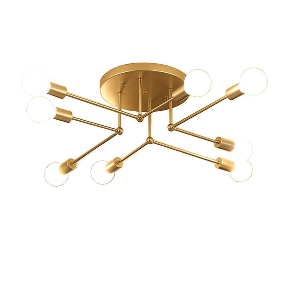 8-Light Modern LED Sputnik Chandelier Ceiling Pendant Light