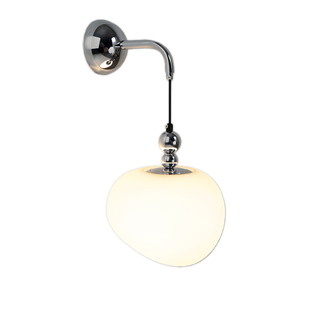 Art Deco Diffused Wall Sconce — Iron, Three-Step Dimming (3000K/4500K/6000K), E27, White / Gold / Rose Gold / Silver