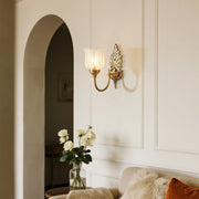 Bud Glass Wall Sconce — H65 Brass, E14 LED, Three-Step Dimming, Single or Double-Head