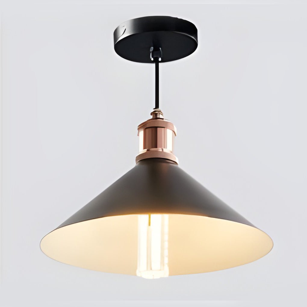 classic conical led solar pendant lights waterproof hanging garden lights