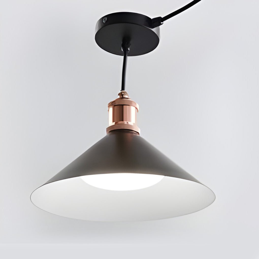 classic conical led solar pendant lights waterproof hanging garden lights