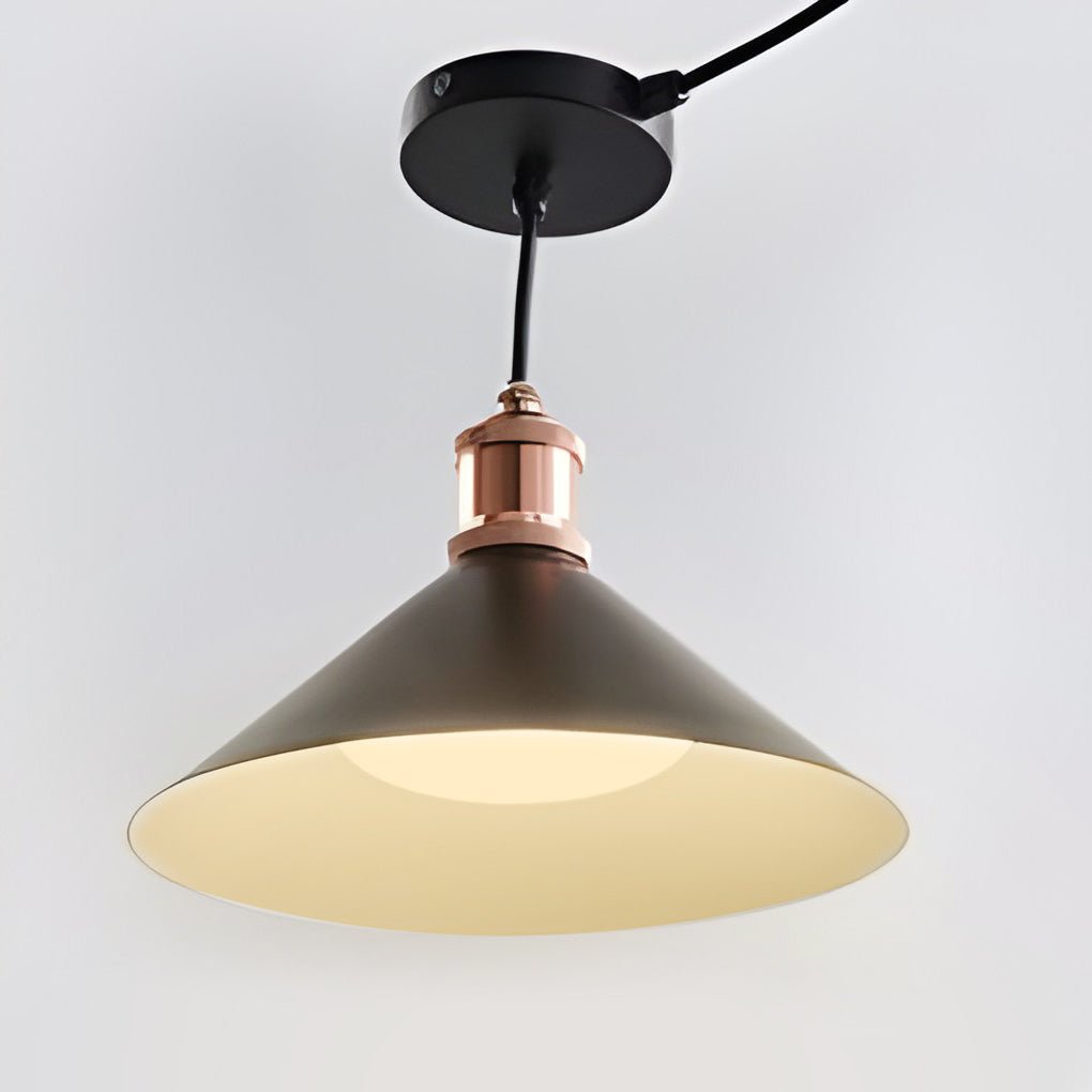 classic conical led solar pendant lights waterproof hanging garden lights