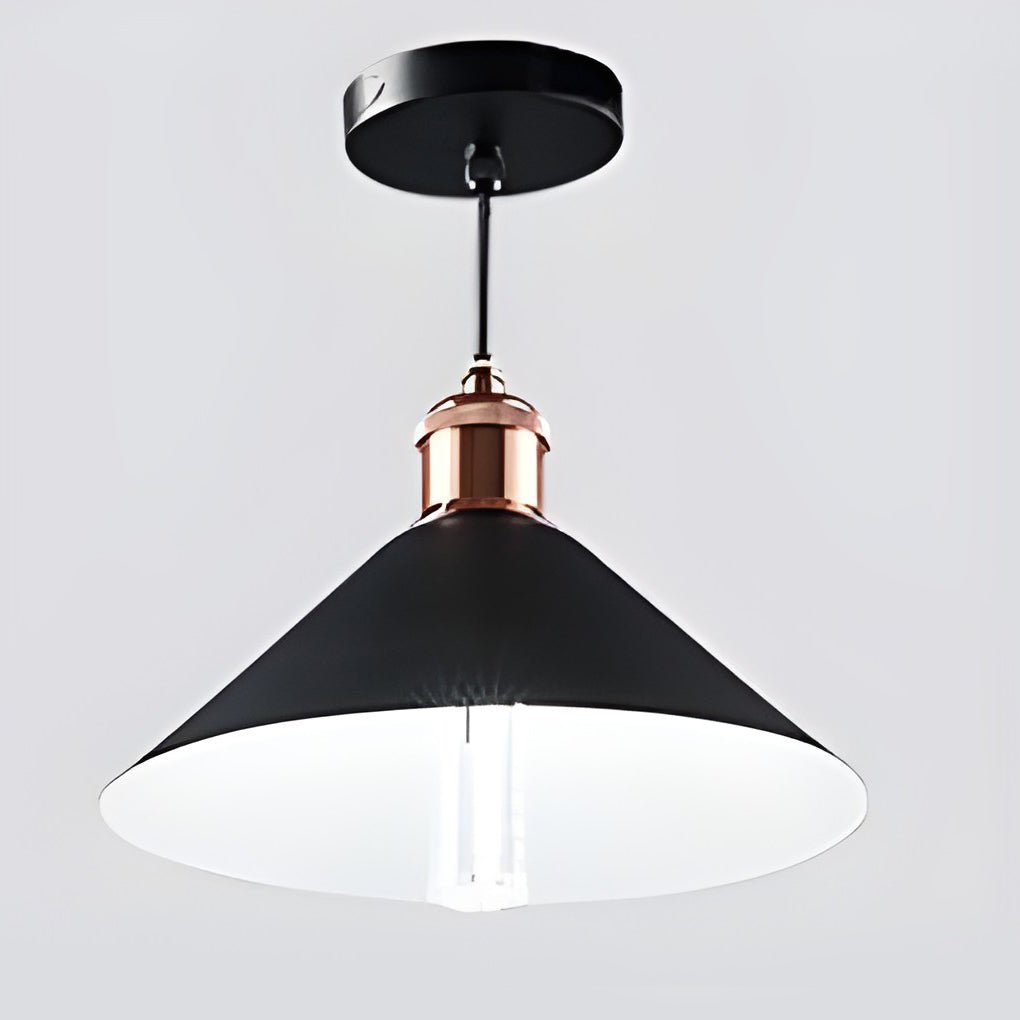 classic conical led solar pendant lights waterproof hanging garden lights