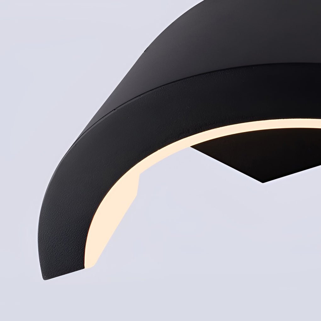 classic curved led wall light outdoor downlight sconce for porch wall mounted