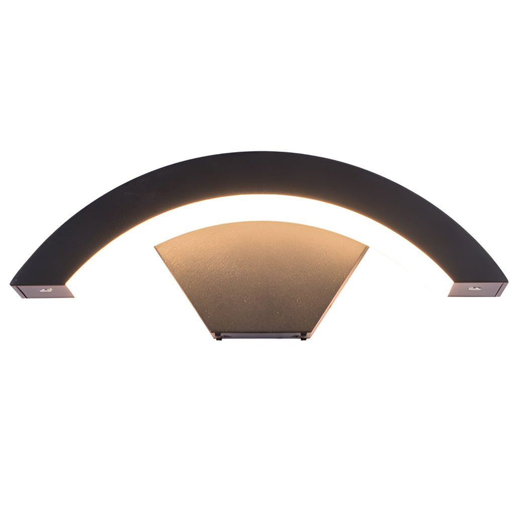 classic curved led wall light outdoor downlight sconce for porch wall mounted