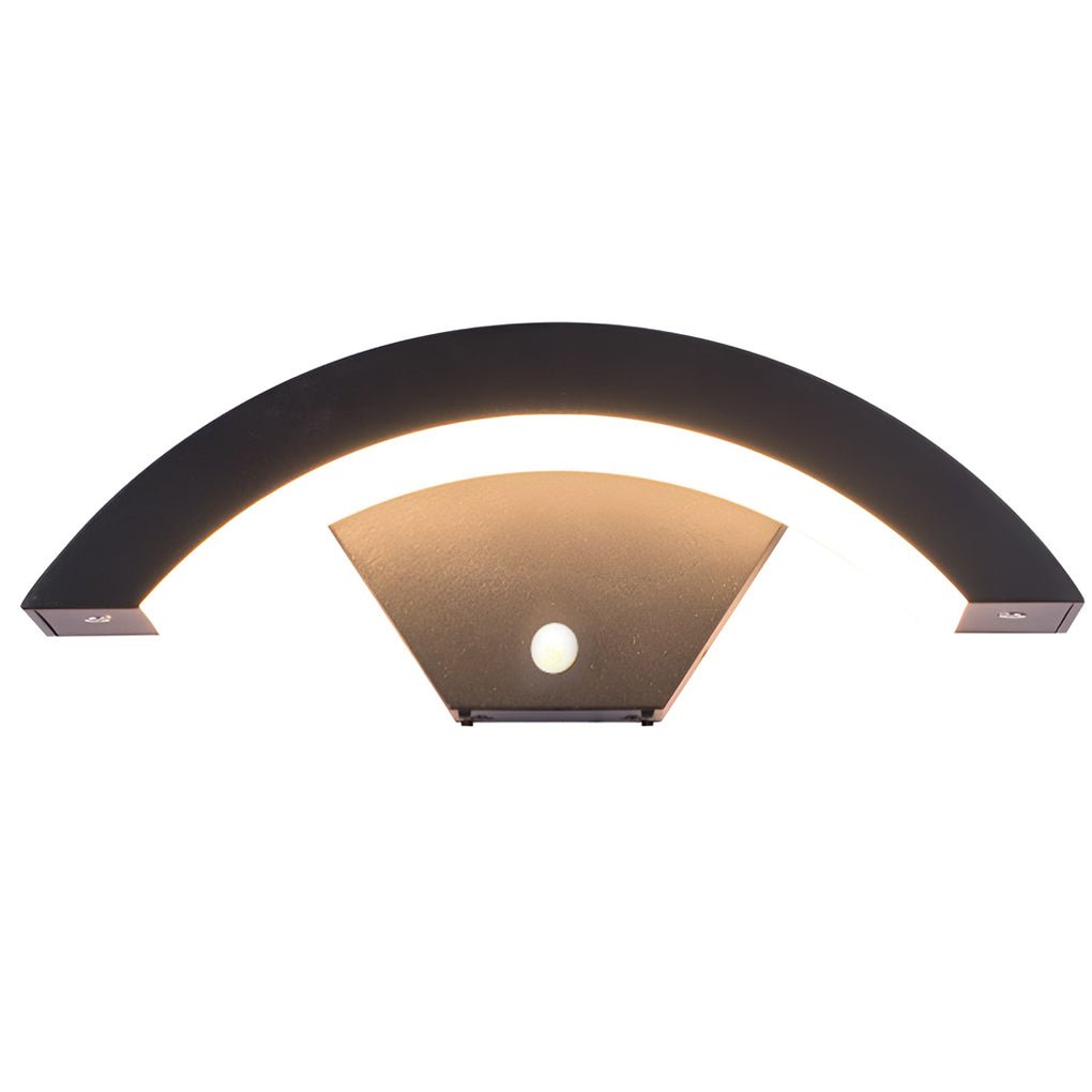 classic curved led wall light outdoor downlight sconce for porch wall mounted
