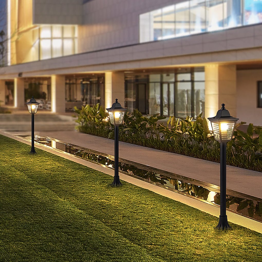 Outdoor Post & Wall Landscape Light — Black Aluminum, E27, IP54 Weatherproof, Warm White 3000K
