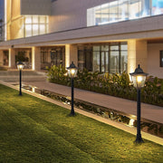 Outdoor Post & Wall Landscape Light — Black Aluminum, E27, IP54 Weatherproof, Warm White 3000K