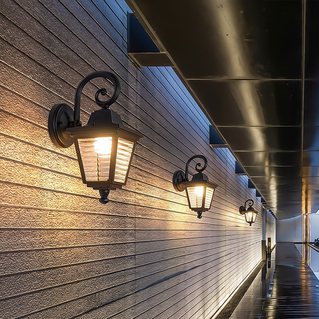 Outdoor Post & Wall Landscape Light — Black Aluminum, E27, IP54 Weatherproof, Warm White 3000K