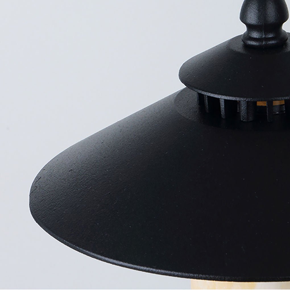 Classic Outdoor Path Light — Aluminum and Marble, E14, IP54, 23" Height
