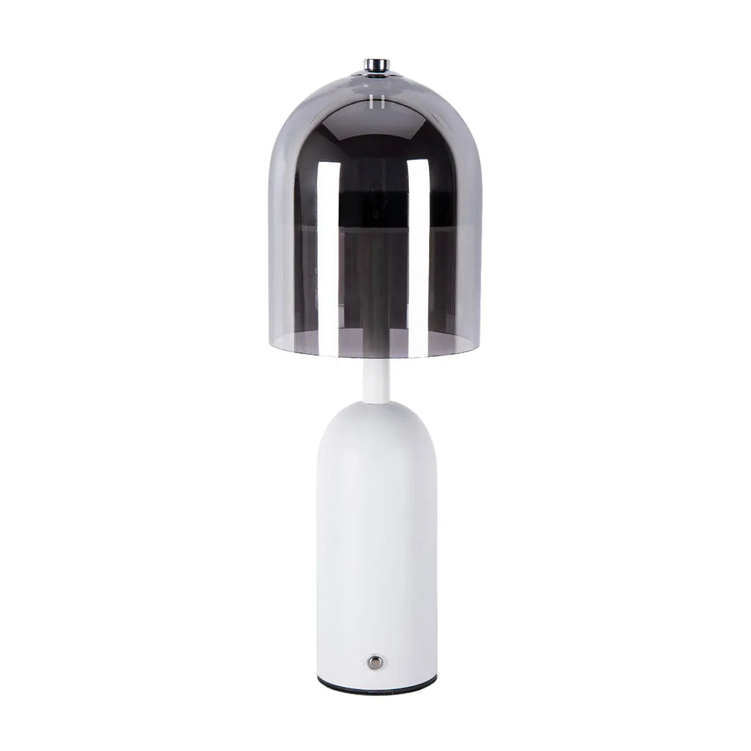 Minimalist Italian Glass Shade Table Lamp - Decorative Ambient Lighting Luxe
