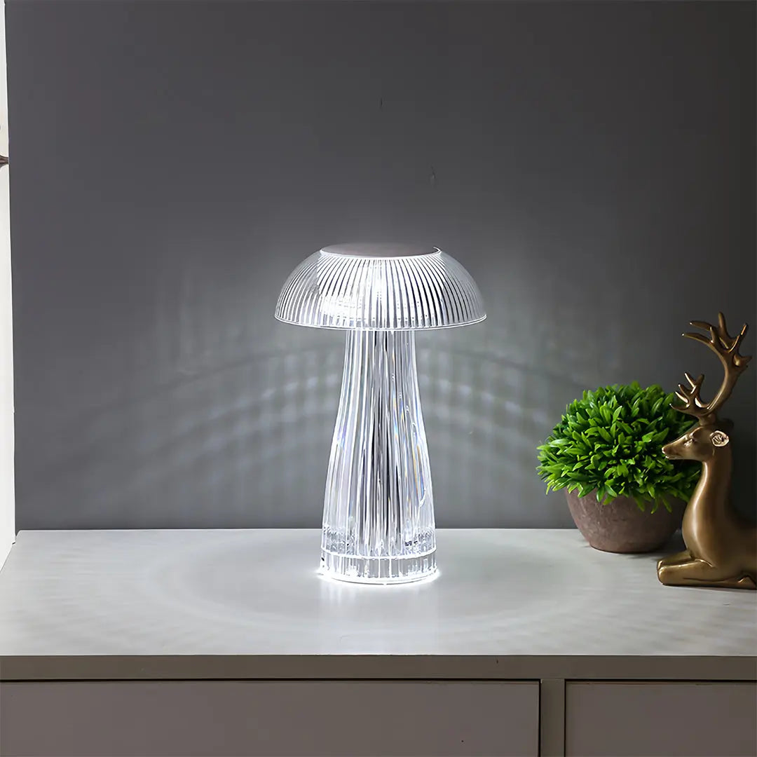 Transparent Acrylic Table Lamps - Clear, Portable, and Decorative Luxe
