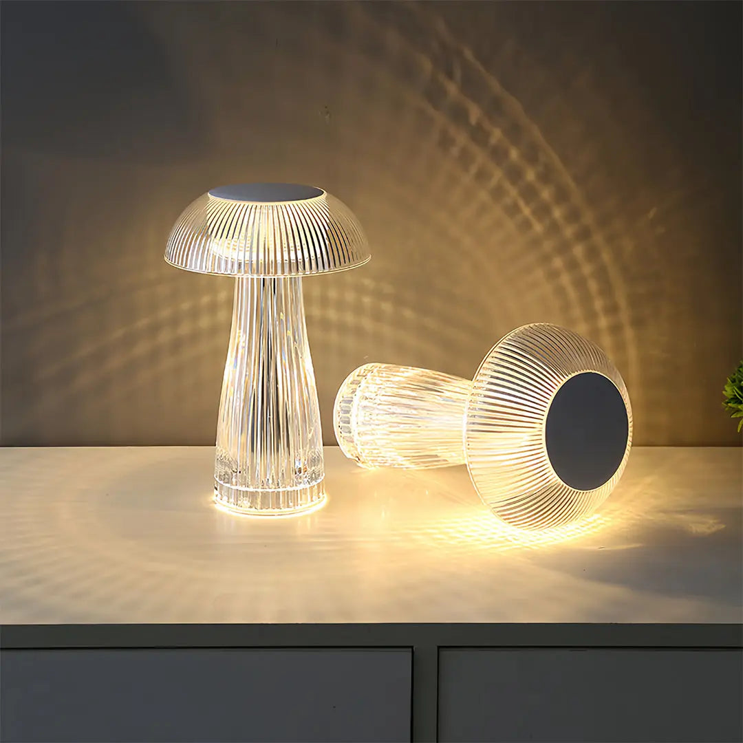 Transparent Acrylic Table Lamps - Clear, Portable, and Decorative Luxe