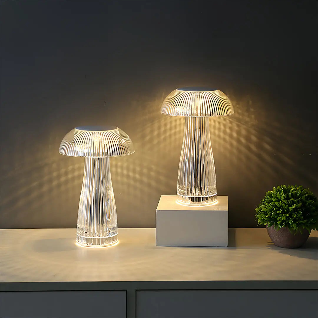 Transparent Acrylic Table Lamps - Clear, Portable, and Decorative Luxe