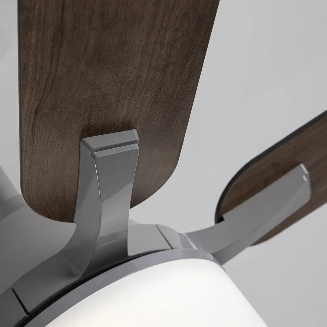 European Retro Ceiling Fan Lamp with Fabric Shade and Lights Luxe