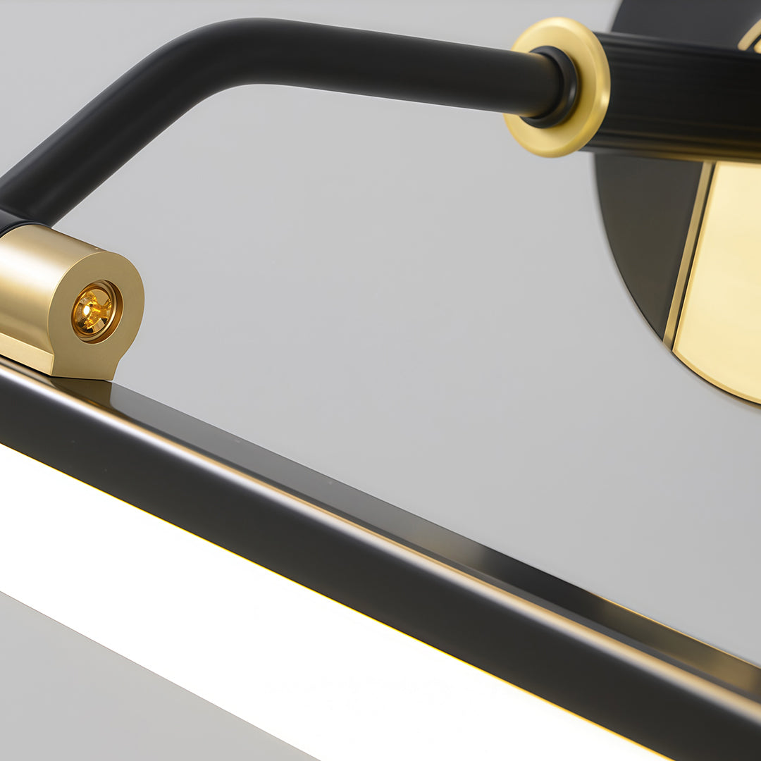 Linear LED Bathroom Vanity Light Bar — Copper, Black or Gold, Three-Color Temperature, Small / Medium / Large