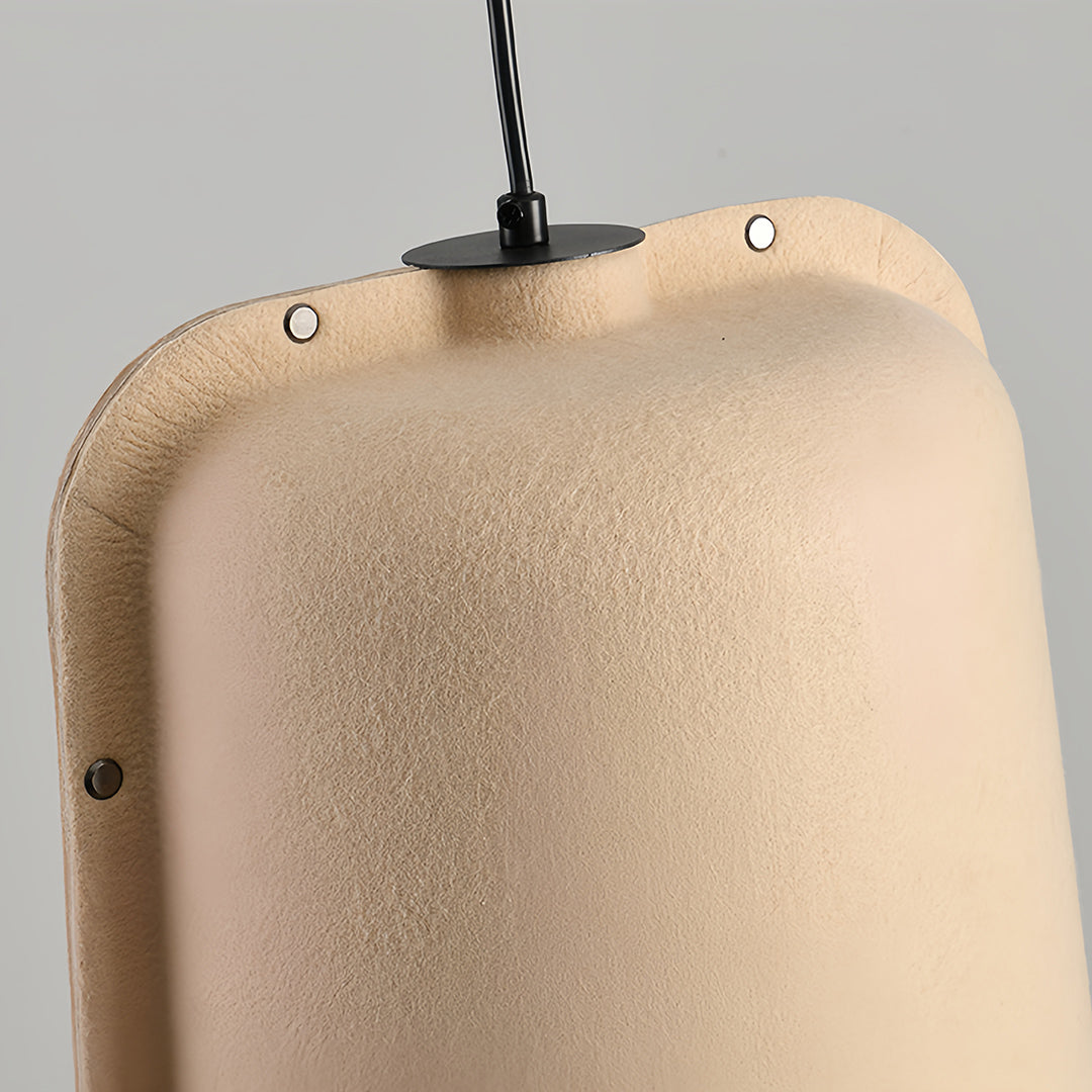 Acoustic Felt Bell Pendant — Recycled PET, Adjustable Height, 11.81" × 15.75", 6 Colors