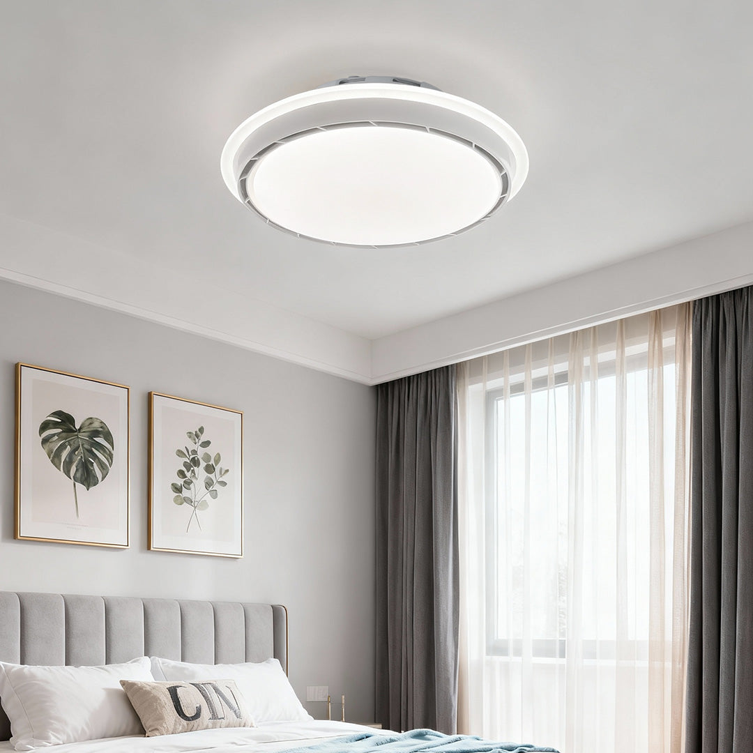 Dimmable French Retro Ceiling Light with Concealed Fan Hardware