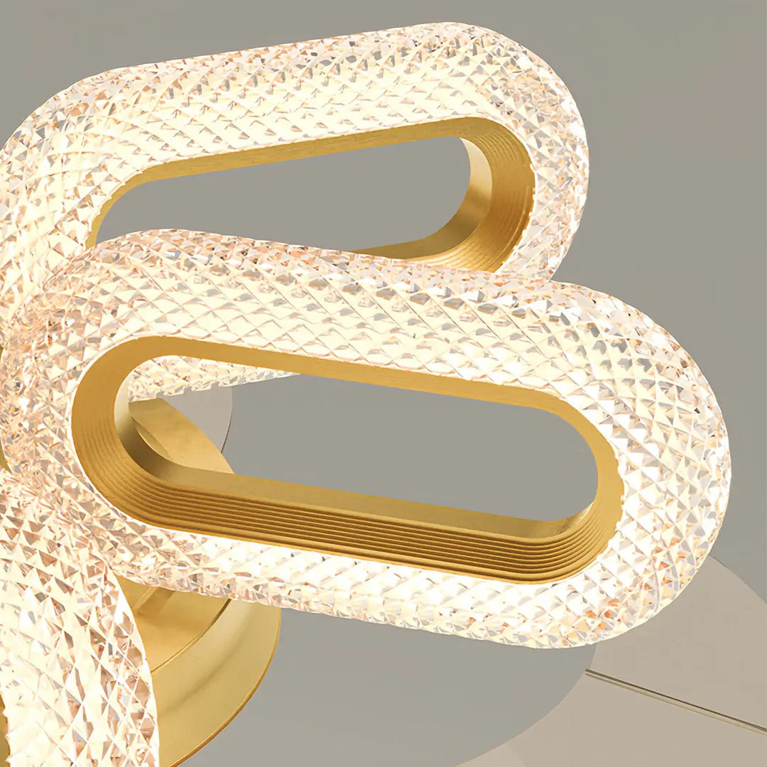 LED Gold Ceiling Fan with Light - Bright Iron Ceiling Fan Lighting Luxe