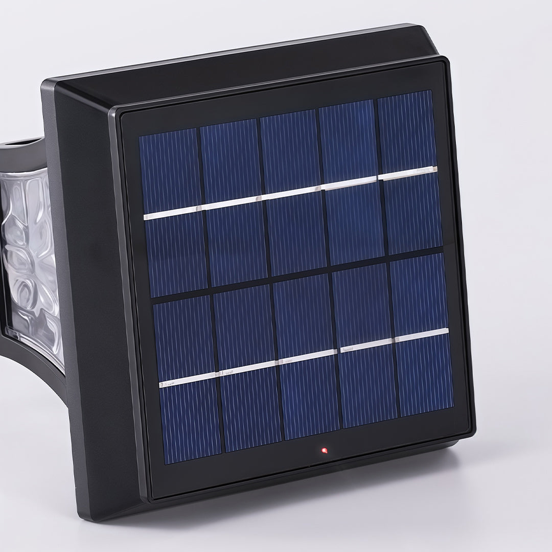 Solar Pathway Light — Black Die-Cast Aluminum, 2W LED, Dual Color Temperature (3000K / 6000K), IP65 Weatherproof, 28.74" H