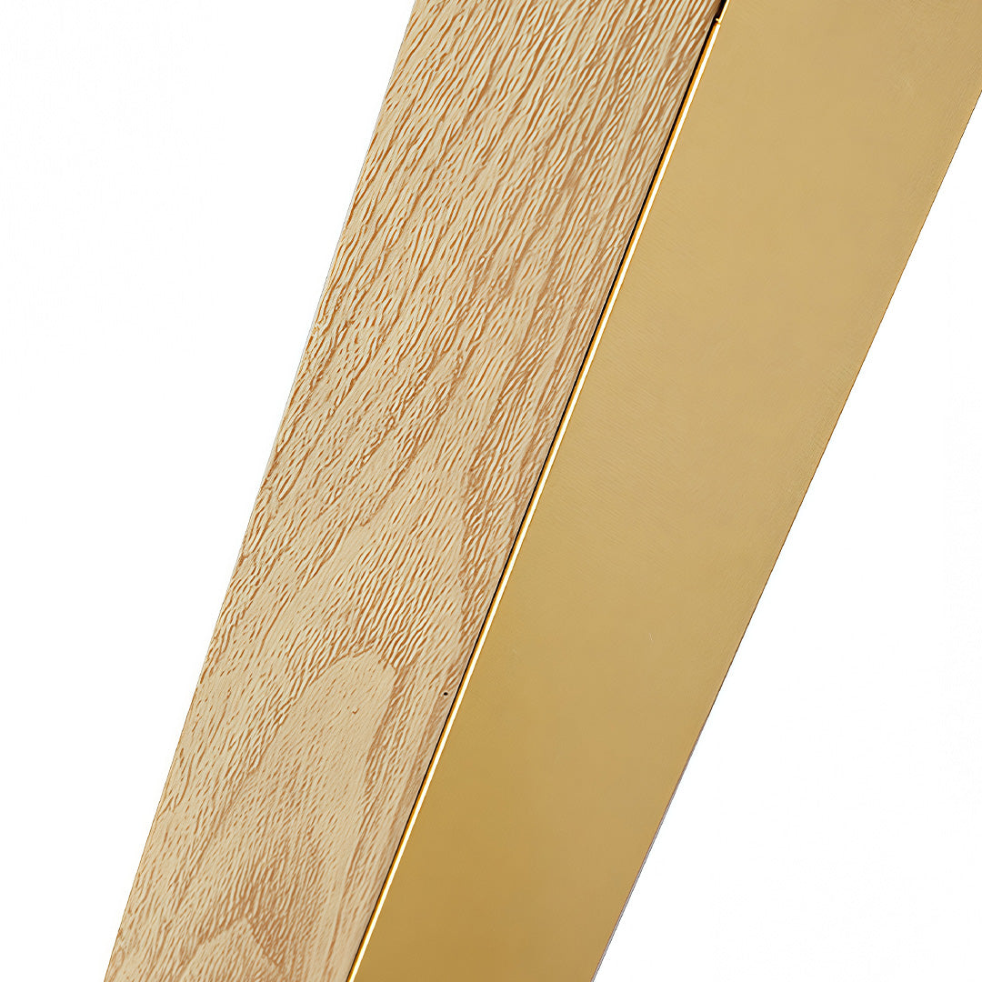 Minimalist Linear LED Wall Sconce — Gold Iron, White Acrylic, 3 Sizes, Dimmable