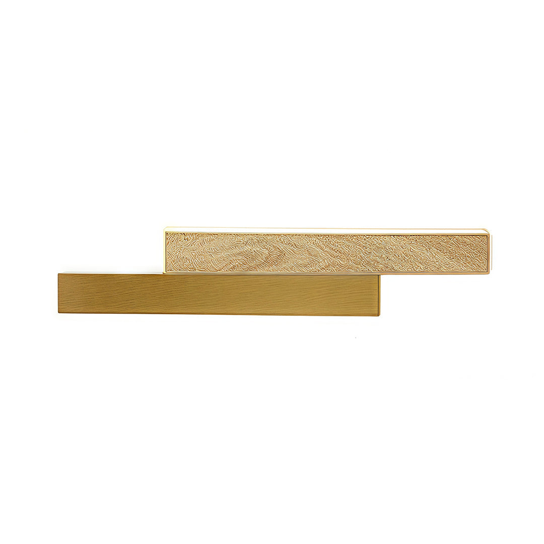 Minimalist Linear LED Wall Sconce — Gold Iron, White Acrylic, 3 Sizes, Dimmable