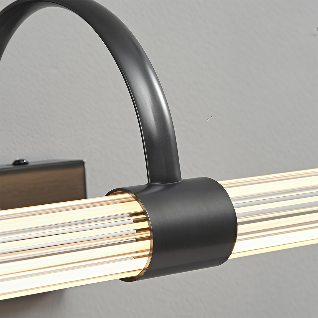 Minimalist Solid Copper Vanity Light Bar — LED, 18W/24W, 450mm & 600mm, Copper or Black