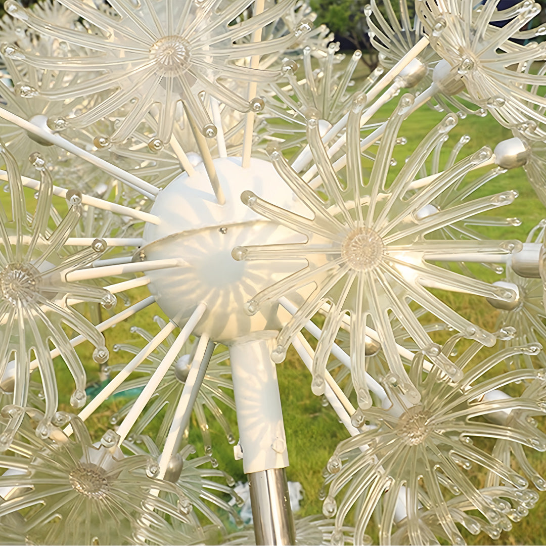 Dandelion Landscape Novelty Light — Stainless Steel, LED, IP65 Weatherproof, 3000K Warm White, 5 Sizes