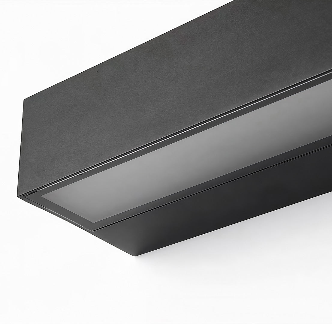 Modern Linear Door Number Wall Light — Die-Cast Aluminum, Acrylic Panel, LED, IP65, 3000K/6000K, 4 Sizes