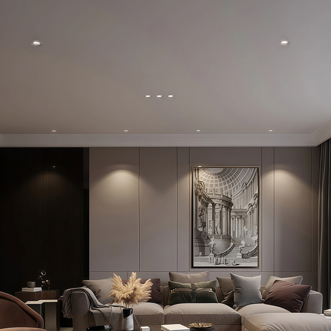 Ultra-Thin Anti-Glare Recessed Spotlight — Aluminum, Wall Washer, LED, 5W / 7W / 12W, 3000K / 4000K / 6000K, Ra90, White