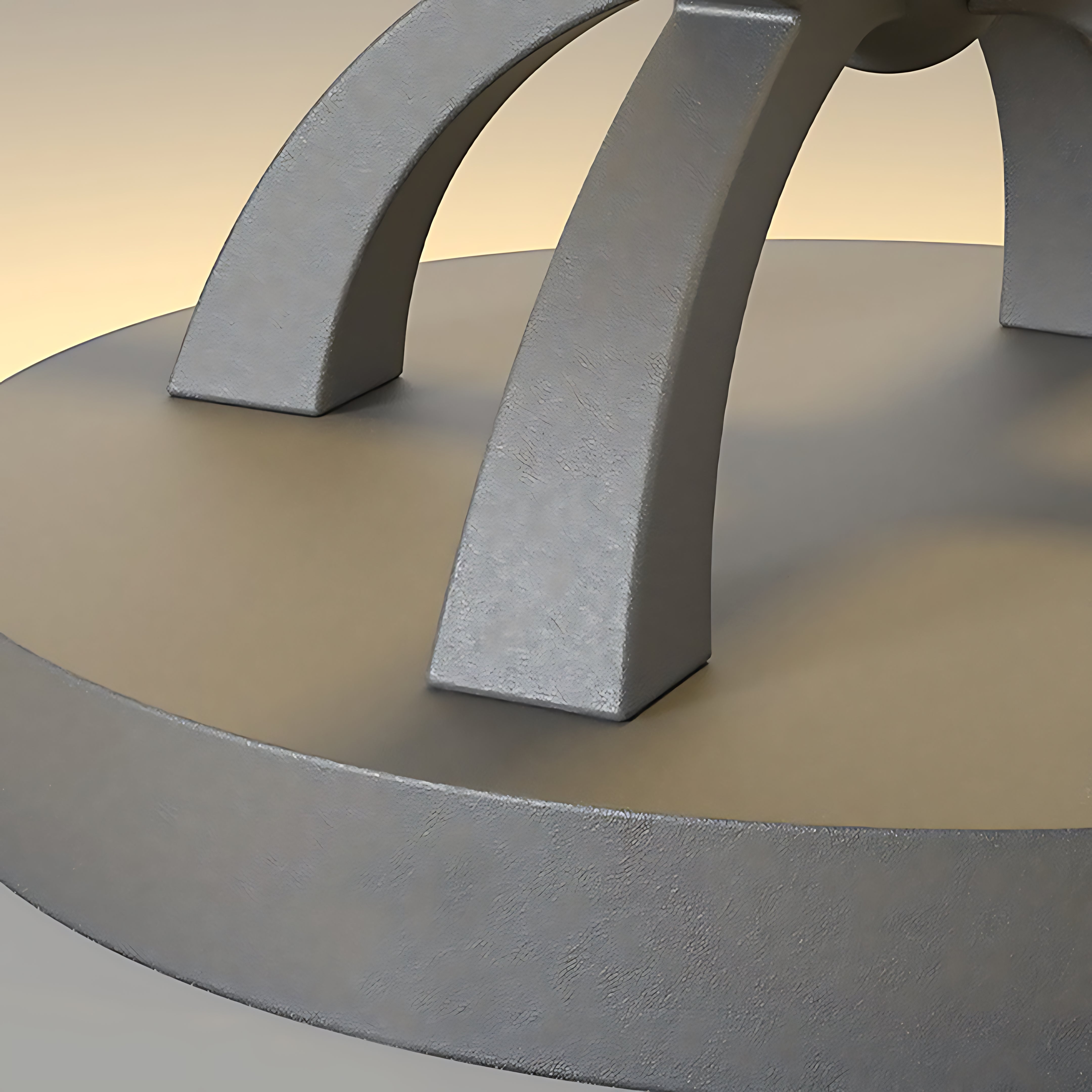 Modern Arc Column Pillar Light — Stainless Steel, PE Shade, LED 3000K, IP65, Solar / Hardwired