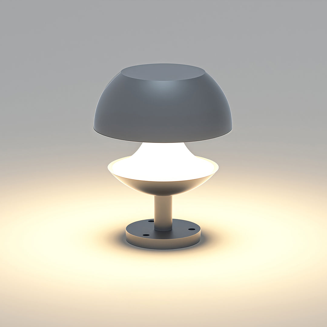Mushroom Outdoor Path Light — Dual-Color Aluminum, 10W Integrated LED, IP54, 3 Heights
