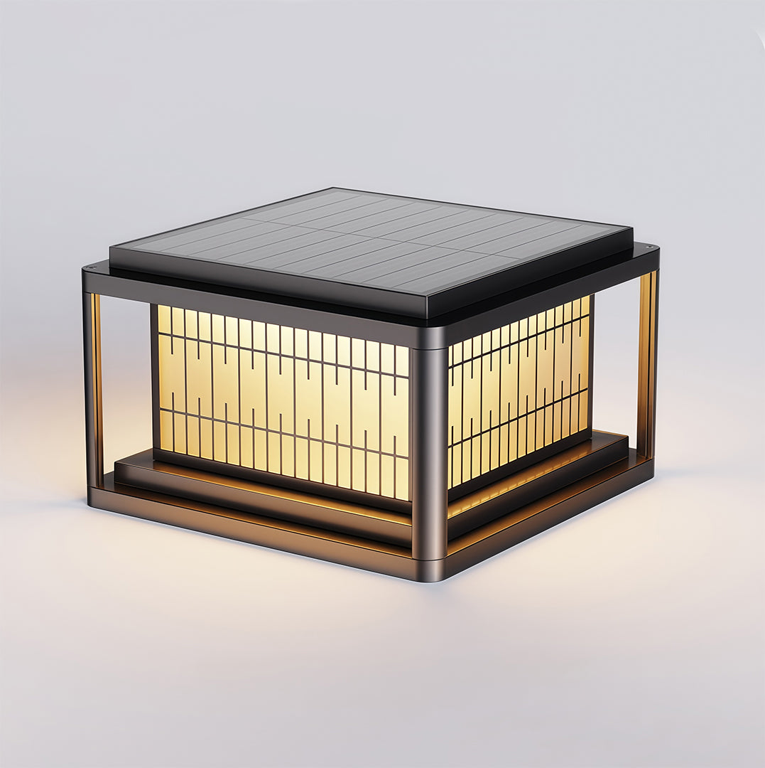 Modern Outdoor LED Pillar Light — Aluminum & Acrylic, Solar / Hardwired, IP54, 25cm / 30cm / 40cm
