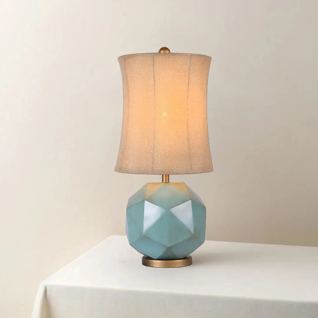 Stylish Modern Industrial Table Lamps - Decorative Fabric Lighting Luxe