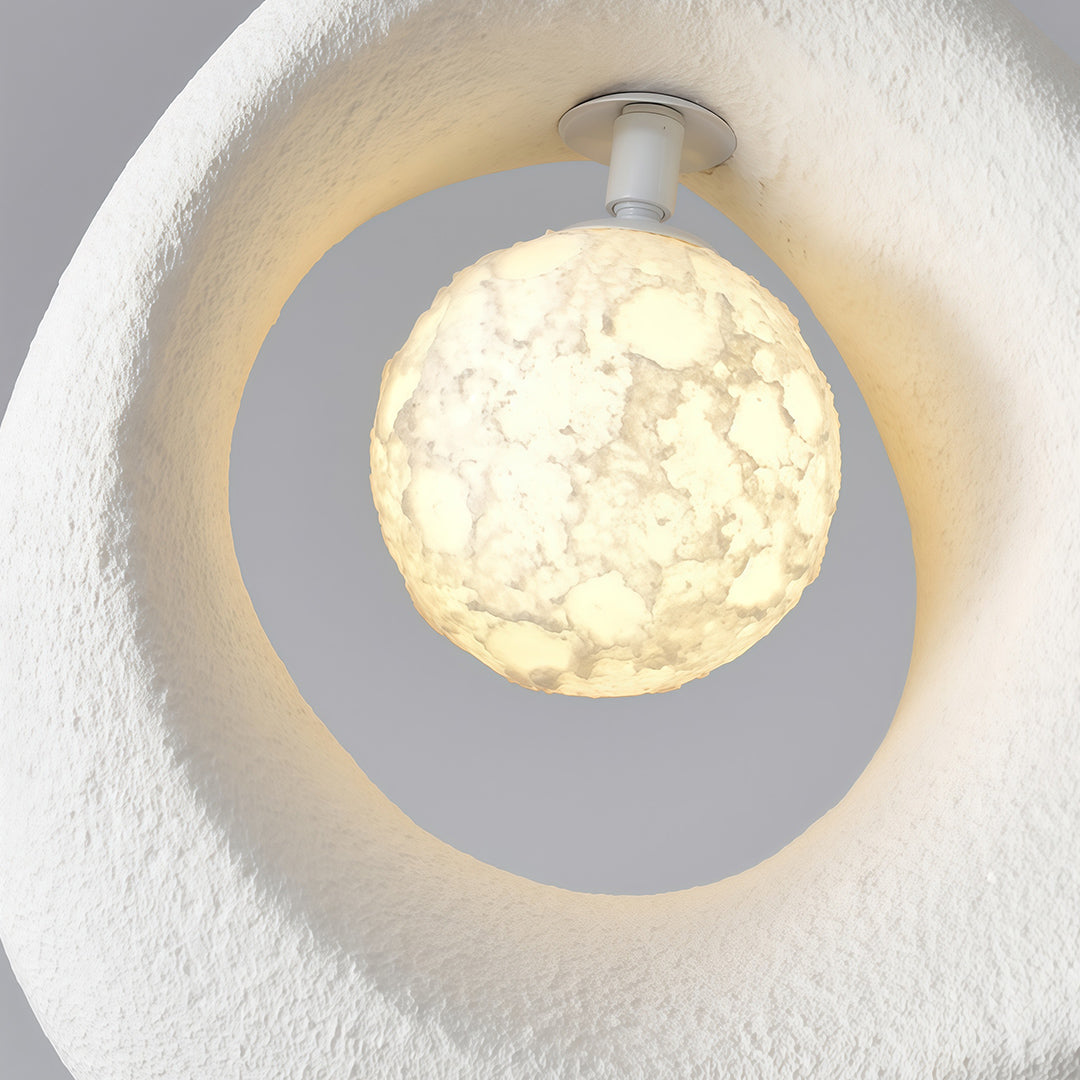 Wabi-Sabi Statement Pendant Light — PS Shade, G9, 59.1" Adjustable Cord, 12.6" × 13.8"