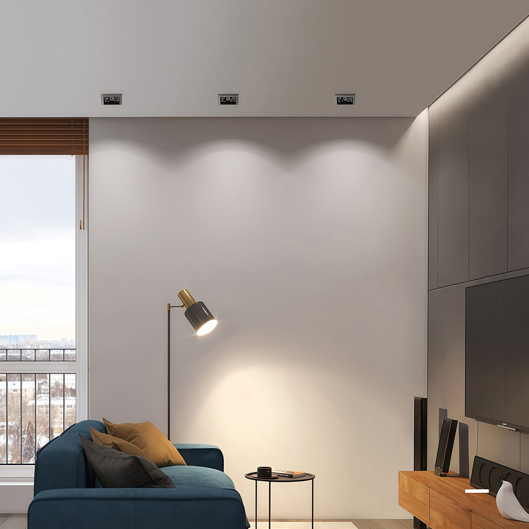 Anti-Glare LED Recessed Spotlight — Aluminum, Ra98 CRI, 24° Beam, 3000K / 4000K / 6000K, Single / Double / Triple-Head
