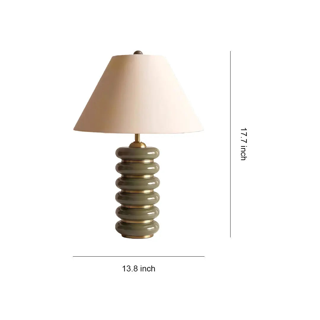 American Retro Cloth Table Lamp - Creative Decorative Lighting Luxe