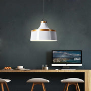 Bowled Industrial Pendant Light — Metal, 14" Diameter, E26/E27, 40W, 47" Adjustable Chain