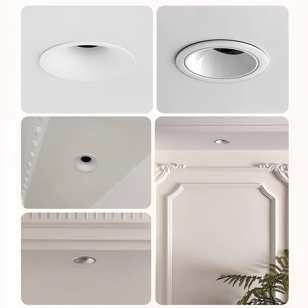 Trimless Round Recessed Downlight — Integrated LED, 7W–15W, UGR≤9 Anti-Glare, 3000K–6000K, Ra≥98