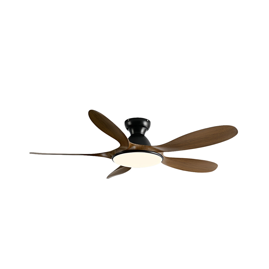 5-Blade Kids' Room Ceiling Fan with Light — Metal Body, ABS Blades, 46" or 56", 3-Color Dimming, Remote Control